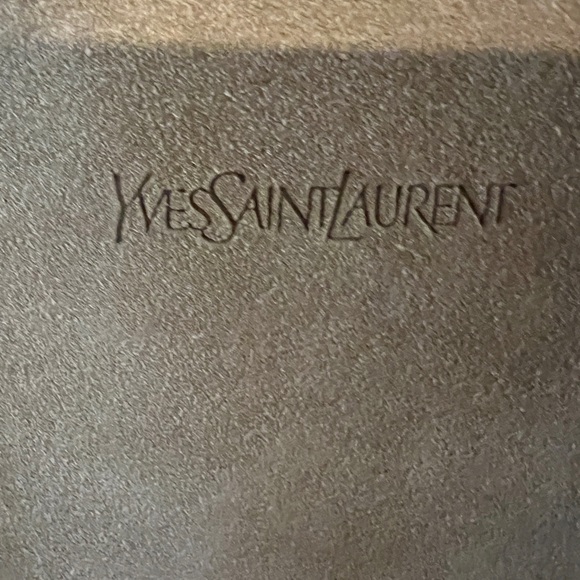 YSL Yves Saint Laurent Authentic Rare Suede Shoulder Bag Tan Unique - Picture 4 of 17